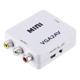  Adaptador Conversor De Vga Para 2av