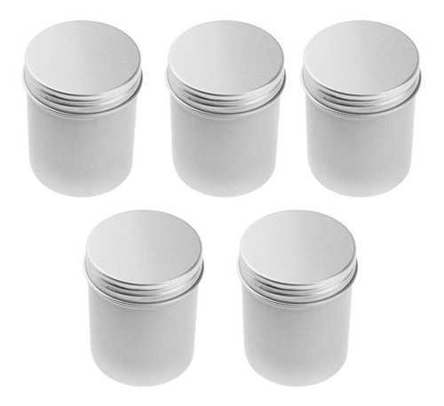 5 Pedazos Tarros De Aluminio Envase De Crema Organizador