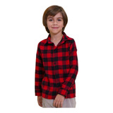 Camisa Casaco Social Xadrez Quadrilha Infantil Menino
