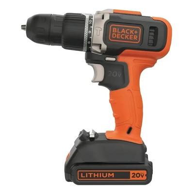 Taladro percutor atornillador inalámbrico de 10mm Black+Decker BCD704C1 + 1 batería de 1.5Ah + accesorio con caja de cartón | Envío gratis