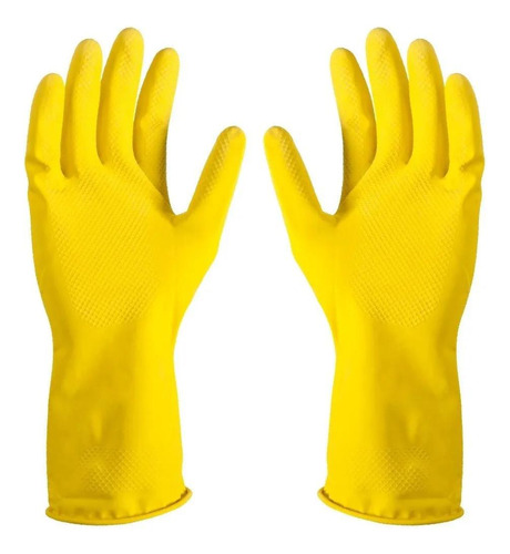 Guante Latex Amarillo Limpieza Varios Talles