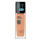 Base Líquida Fit Me Matte Poreless 16h 30 Ml 322 Warm Honey