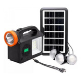 Kit Lampara Recargable 3 Bombillos Solares