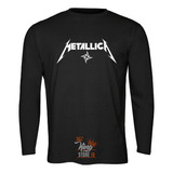 Polera Manga Larga, Metallica, Banda Metal, Thrash Metal