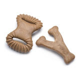 Hueso Para Perro Nylon Pack 2 Cachorro Sabor Real Benebone