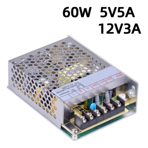 60w 5v5a-12v3a Potencia Regulada De Doble Salida