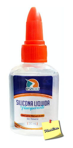 Adhesivo Silicona Liquida Transparente Ezco 30 Ml X Unidad