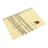 50 Páginas Notación Musical Staff Cuaderno Manuscrito