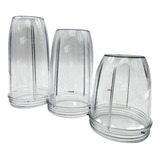 Paquete 3 Vasos Nutribullet Todas Las Medidas (18,24 Y 32 Oz