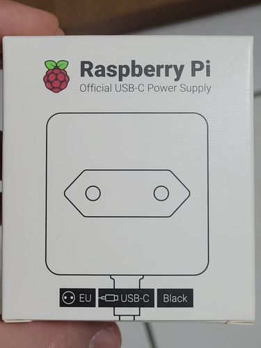 Fonte Oficial Para Raspberry Pi 4 B Preta Bivolt Saída 5v 3a