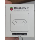 Fonte Oficial Para Raspberry Pi 4 B Preta Bivolt Saída 5v 3a