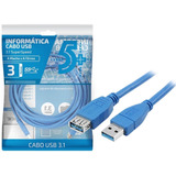 Cabo Extensor Usb 3.0 Super Speed 3 Metros