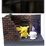 Pikachu & Litwick, Halloween, Pókemon Town, Re-ment, 1 Pieza