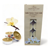 Velas Aromaticas Vainilla Perfumada 10 Pzas Cera Flotante