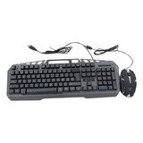 Teclado Mouse Gamer Kit Con Luz Led Rgb