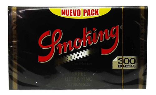 Seda Smoking Deluxe Bloc 300 Folhas - Original Smoking