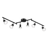 Kit De Riel Led Ascher, Cabezales Giratorios Flexibles, Acab