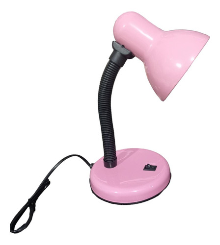 Lámpara De Mesa Escritorio Velador Con Base 30cm Flexible