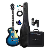 Kit Guitarra Strinberg Lps230 Bl Azul +capa Cubo Acessorios