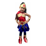 Disfraz De Mujer Maravilla Wonderwoman Supergirl Niña Liga 