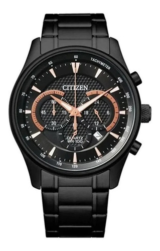 Reloj Citizen Hombre Chrono Acero Pavonado Negro An819558e