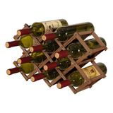 Soporte Para Botellas Vino Plegables De Madera 10 Botellas