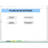 Planilha Para Cadastrar Cliente | Gerar Orçamento Ou Pedido