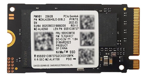 Disco Solido Ssd Samsung Pm9b1 256gb 4.0 Gen4x4 2242