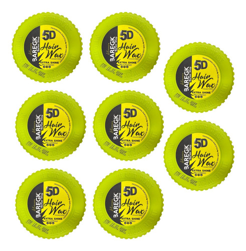 8 Ceras Para Cabello 5d Baregk Hair Wax Verde