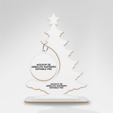 Mockup Arbolito Navideño Madera Mdf Photoshop Sublimación