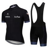 Roupa Para  Ciclismo Camisa + Bretele Strava Bike 