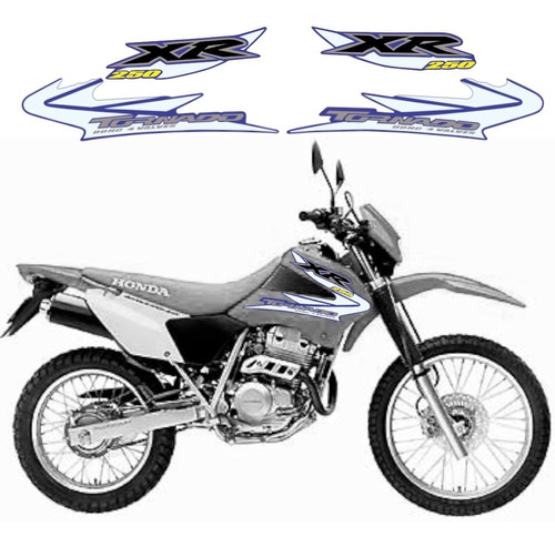 Jogo De Faixas Para Honda Xr250 Tornado 2005 Cores 