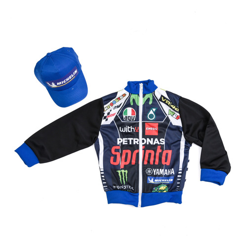 Disfraz Campera Piloto De Moto Valentino Rossi Moto Gp Niño