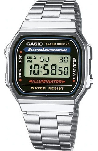 Reloj Casio Original A168 Plata Vintage Unisex