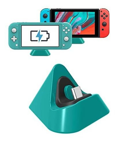 Base De Carga Para Nintendo Switch Lite Color Verde Claro
