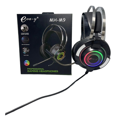 Diadema Gamer M9 Rgb Alambrico