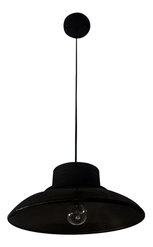 Lámpara Colgante 1 Luz Ilumeco 3321a-175317 -negro