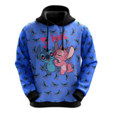 Blusa De Moletom Stitch E Angel Casal Fofo Adulto E Infantil