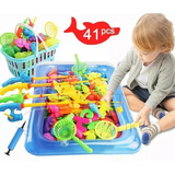 Juguete De Juego De Pesca Piscina Para Niños Pequeños 41pz