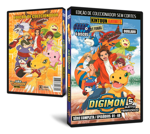 Digimon 5ª Temporada (data Squad) Completa E Dublada Em Dvd