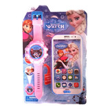 Reloj De Frozen C/proyector Y Celular Con 3 Sonidos Diferent