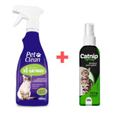 Kit Educador Xô Gatinho + Cat Nip Liquido Pet Clean