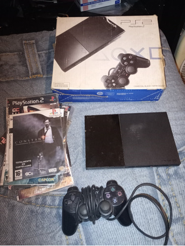 Ps2 Con 2 Joystick +30juegos Y Caja