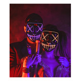 Máscara Led Purge - Masilla Led Led Mask Up Led De Halloween