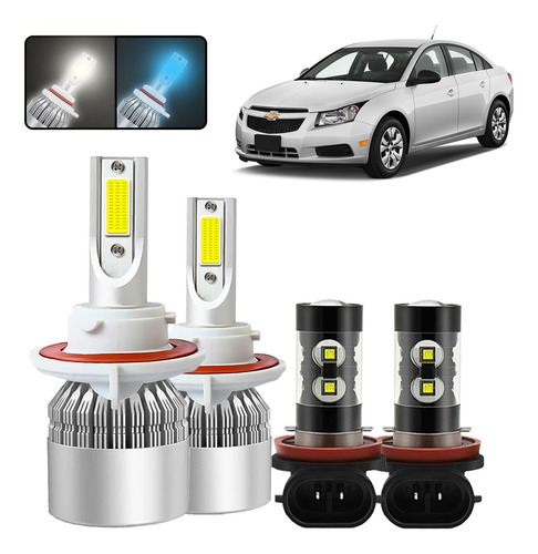 Kit De Focos Led H13 H11 Para Chevrolet Cruze 2011-2015