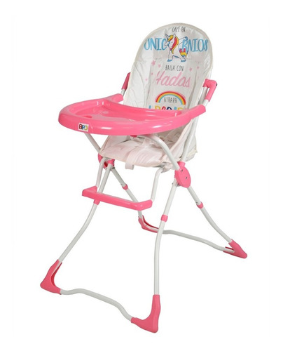 Silla De Comer Bebe Plegable,tela Lavable, Con Arnes Bipo