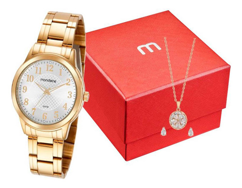 Relógio Feminino Mondaine Quartz Dourado 99560lpmvde1