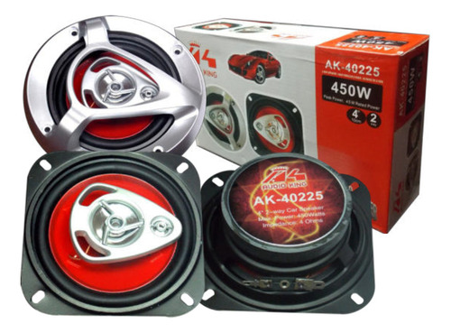 Par Parlantes Para Carro Ak-40225 450w 4 Pulgadas