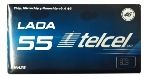 Chip Telcel  Df Edo Mexico Hidalgo Morelos 