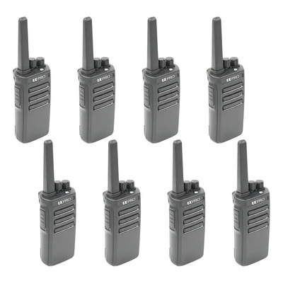 Kit 8 Radios Portátiles TXPro TX600 UHF 5W Scrambler Voz 2km 400-470MHZ | Envío gratis